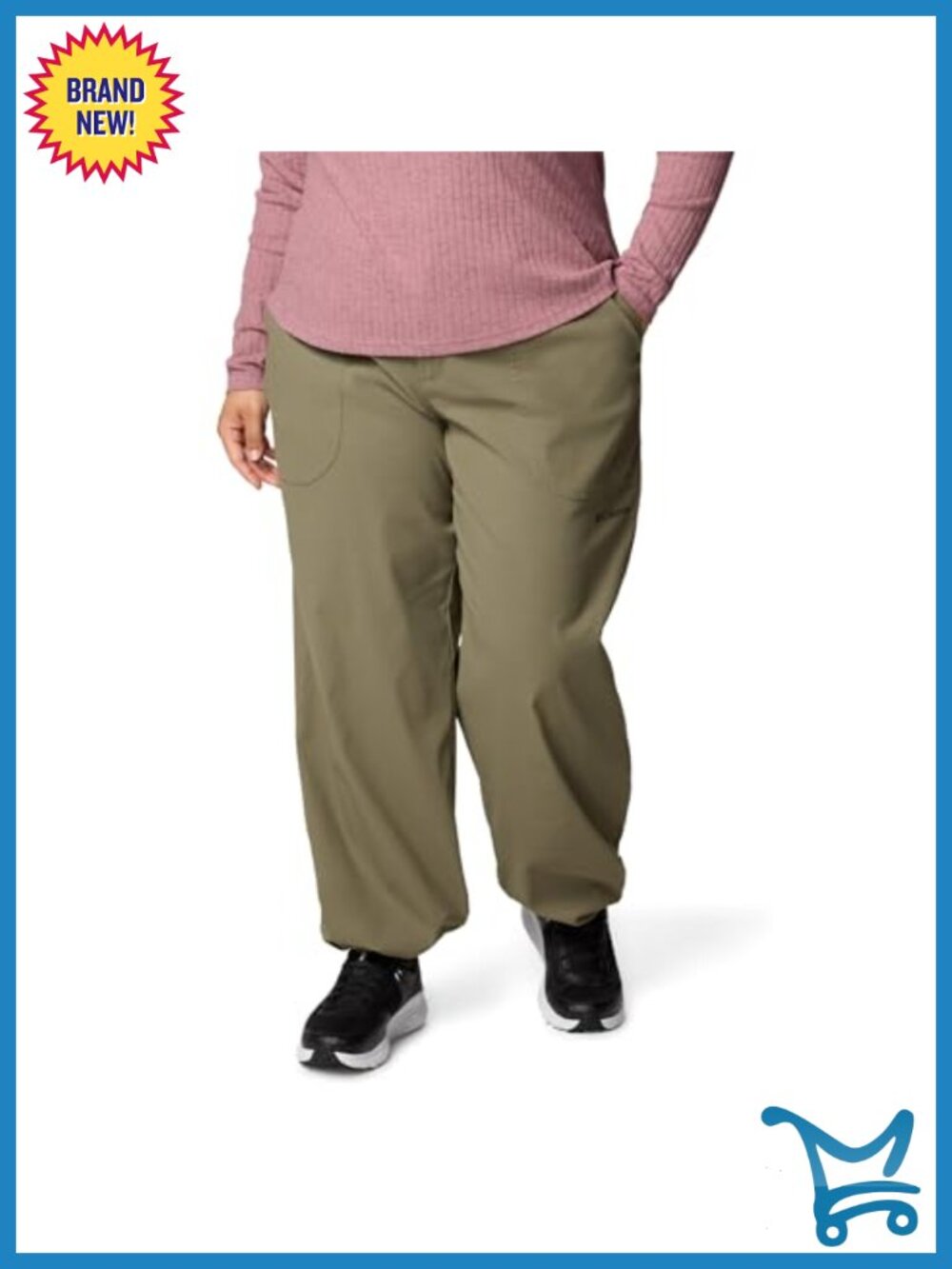 Columbia Brea Falls Nylon Outdoor Hiking Pants Cuffed Pull On